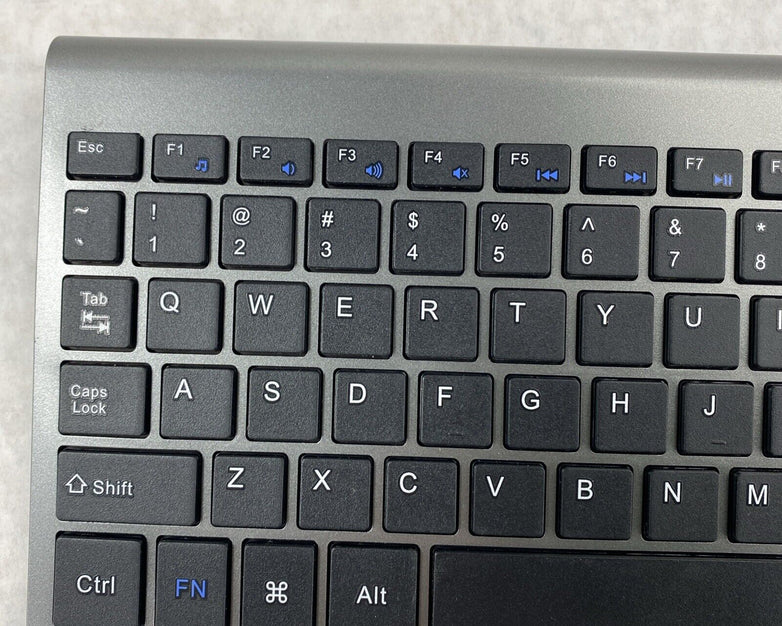 JoyAccess KB2US Slim Wireless Keyboard ONLY Gray with USB Dongle Receiver