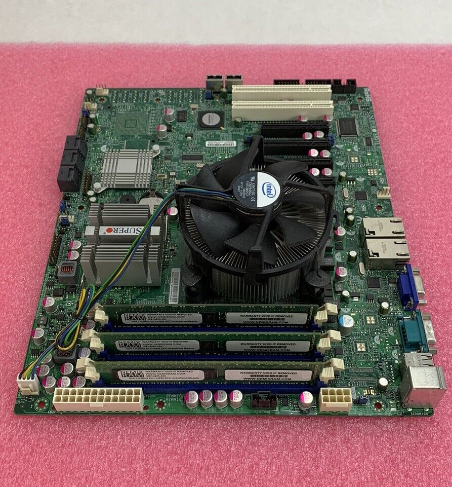 SuperMicro X8STE Motherboard Xeon W3520 2.67GHz 4GB RAM w/Shield