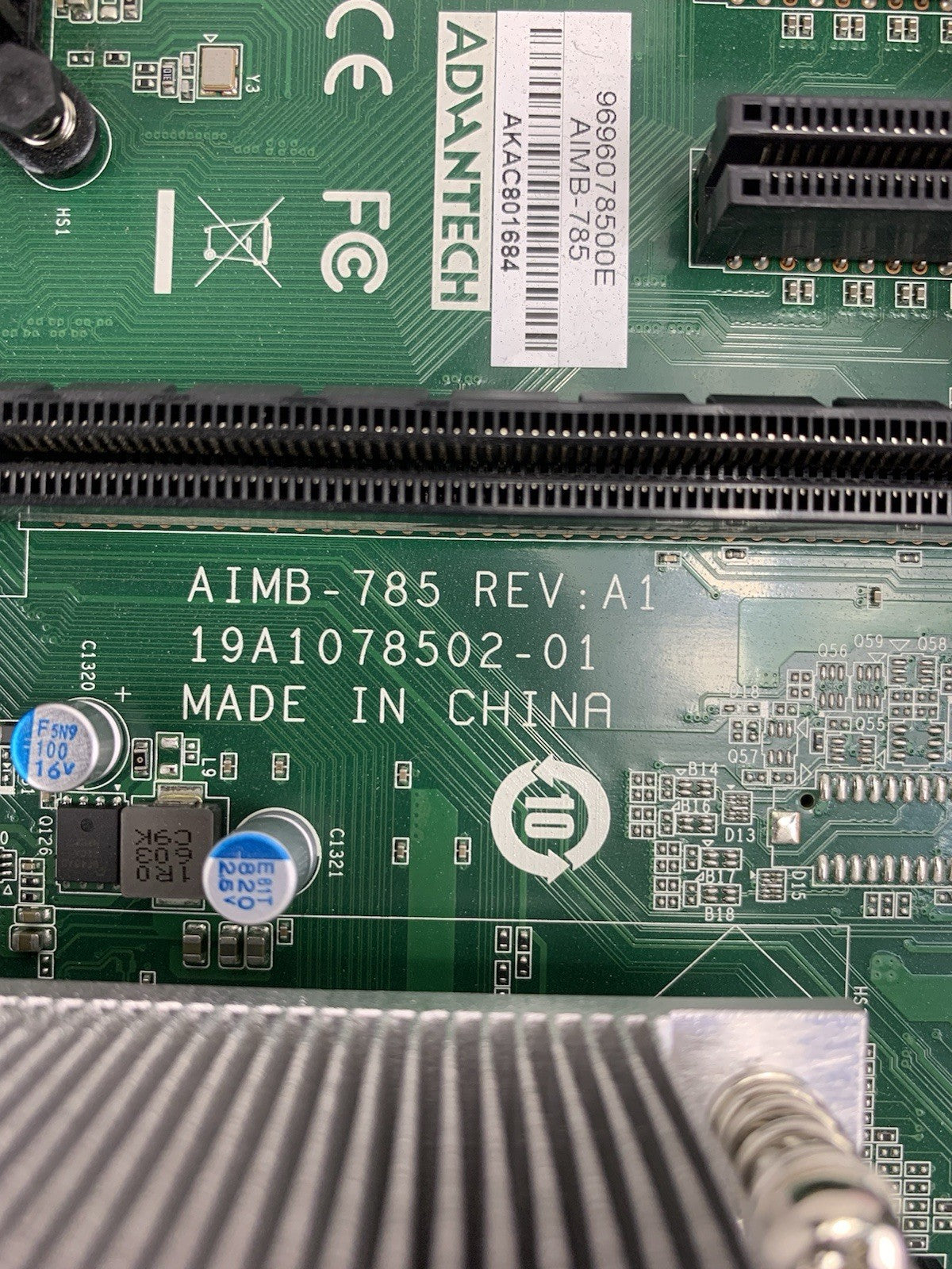 Advantech AIMB-785 Motherboard Intel Core i7-6700K 4GHz 8GB RAM w/ Shield