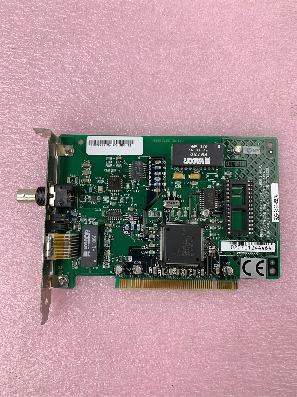 IBM 93H1901 10Mbps Type 8 PCI Ethernet BNC RJ-45 Adapter