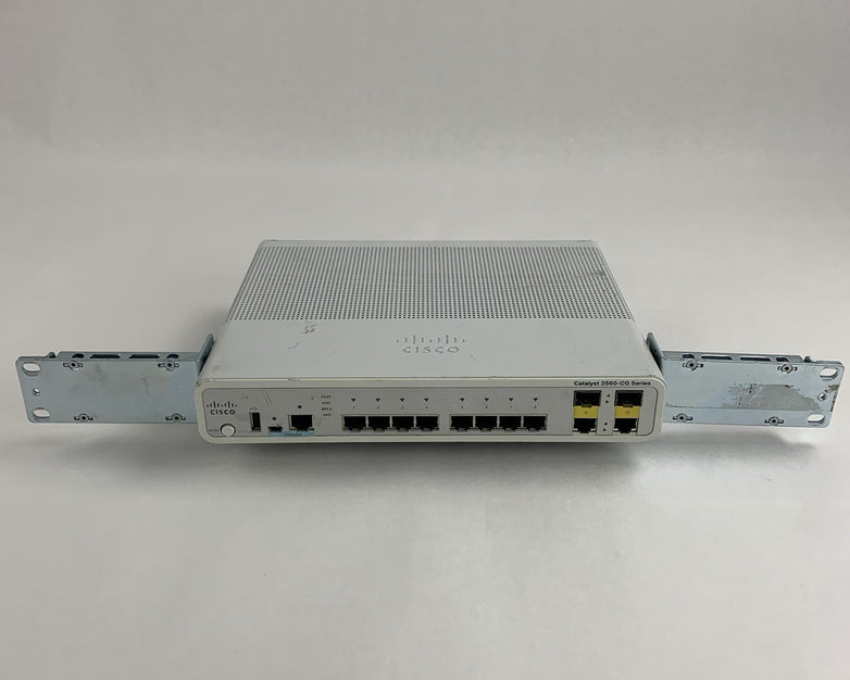 Cisco Catalyst 3560 WS-C3560CG-8TC-S Managed Switch 8-Port 1GbE Tested w/ Ears