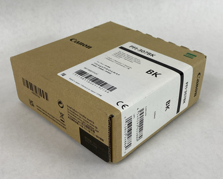 Canon PFI-307BK OEM Black Ink Tank for ImagePROGRAF iPF830/840/850 Exp 11/2023