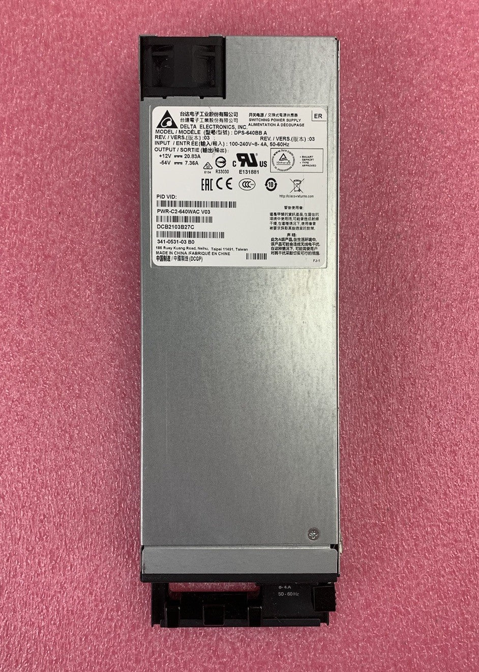 Delta Electronics DPS-640BB A Rev 03 Switching Power Supply