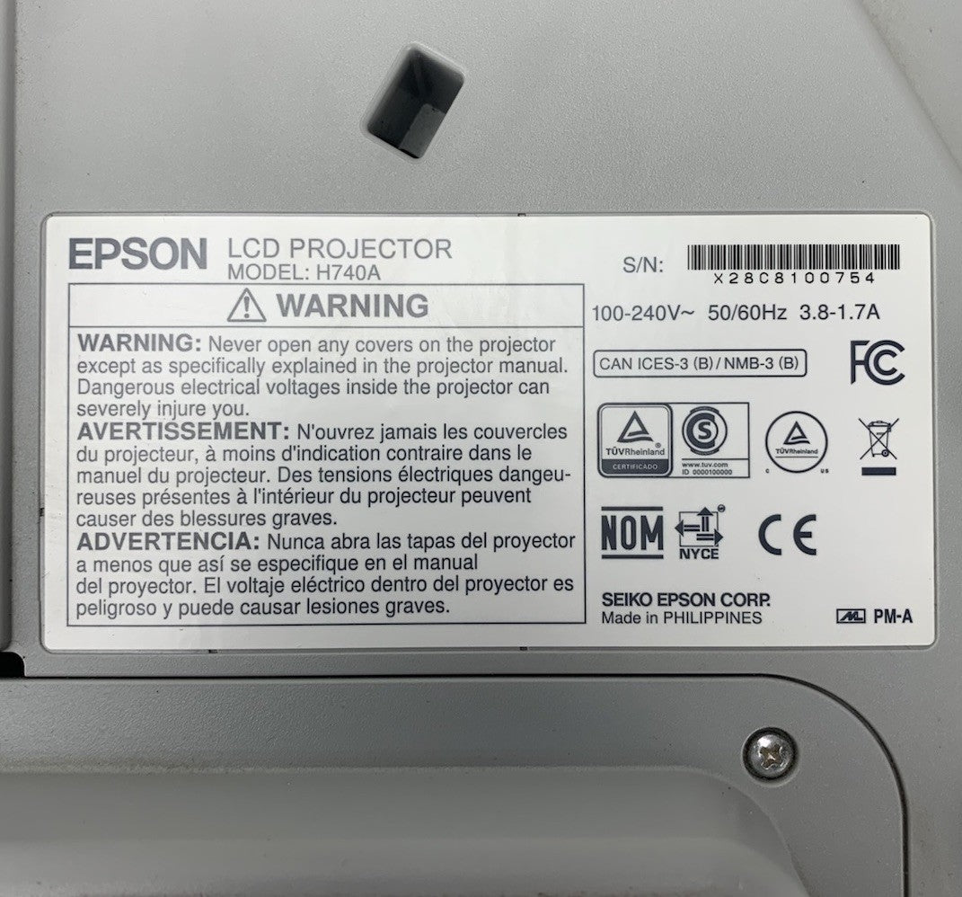 Epson PowerLite 695Wi H740A LCD Lamp Projector 3146 Lamp Hours - No Remote7