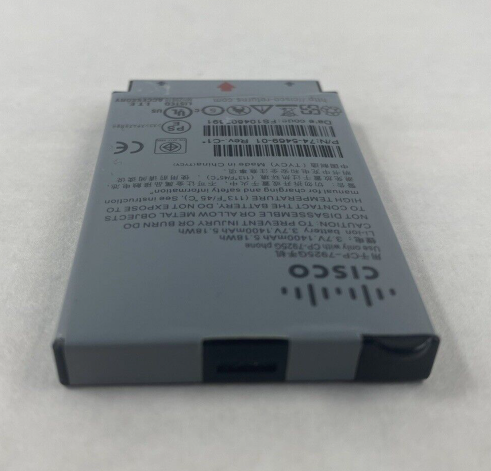 Lot of 6 Cisco Li-ion Battery CP-7925G 3.7V 1400mAh 5.18Wh Untested