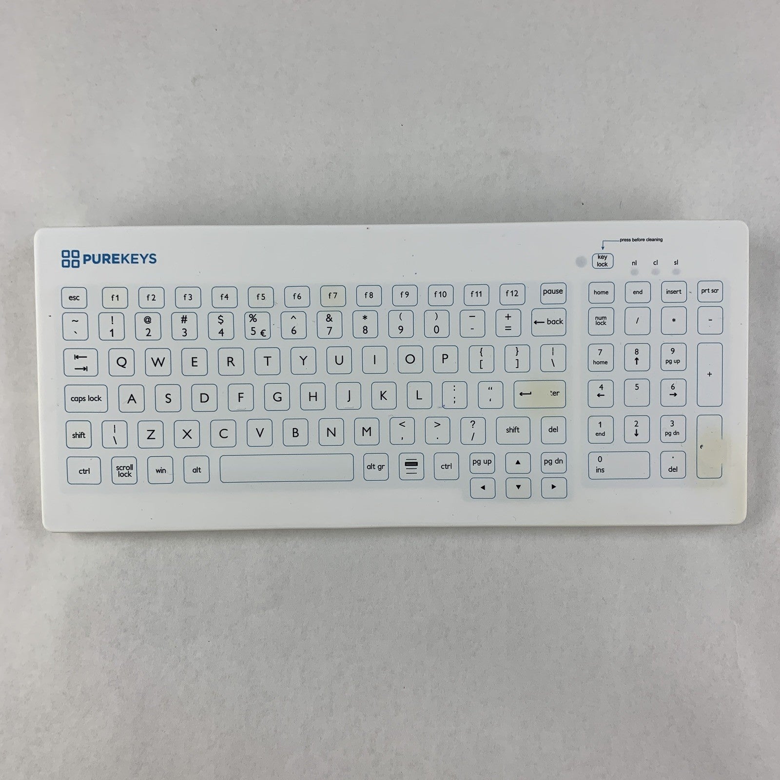 PureKeys K103EN-RF USB Wireless Medical Keyboard w/ Number Pad1