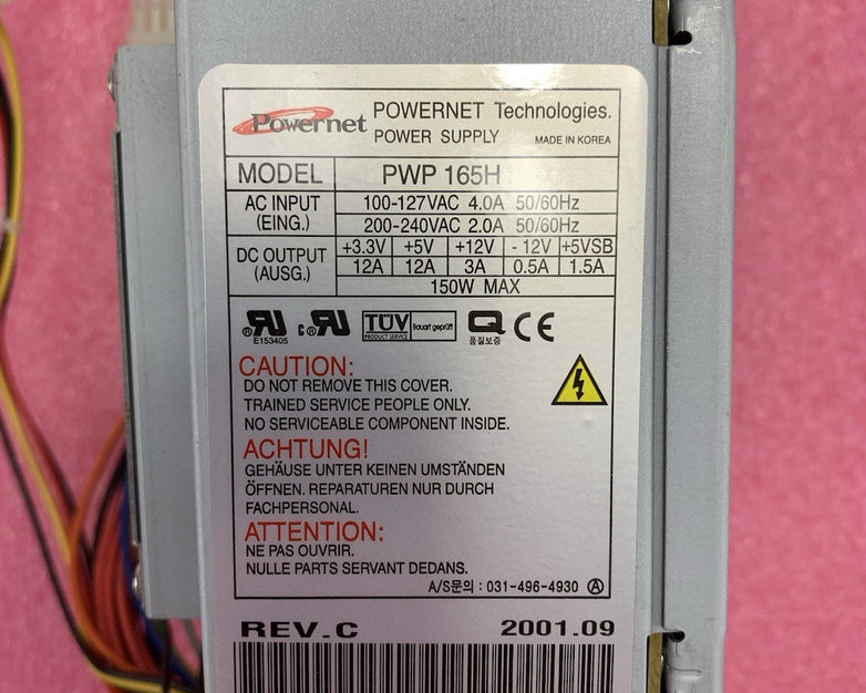 Powernet PWP 165H 150W Power Supply