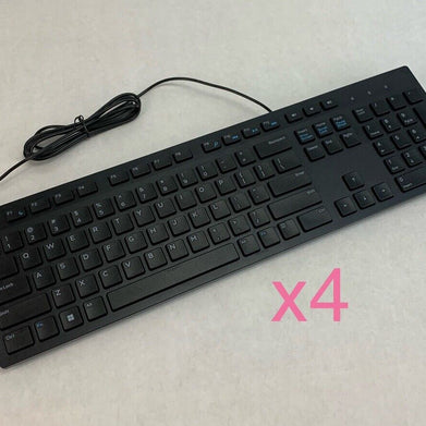 Dell KB216t3 Wired USB Keyboard (Lot of 4)