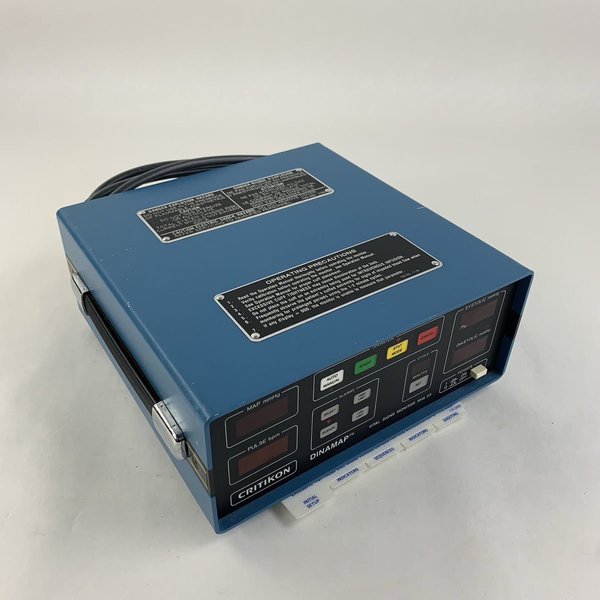 Critikon Dinamap Vital Signs Monitor 1846 SX - Powers On - No Cuff Included0