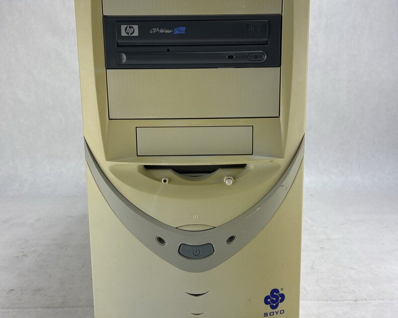 Vintage SOYO Mid Tower Computer Case w/Hi-Q Power ATX-300GU 300W Power Supply