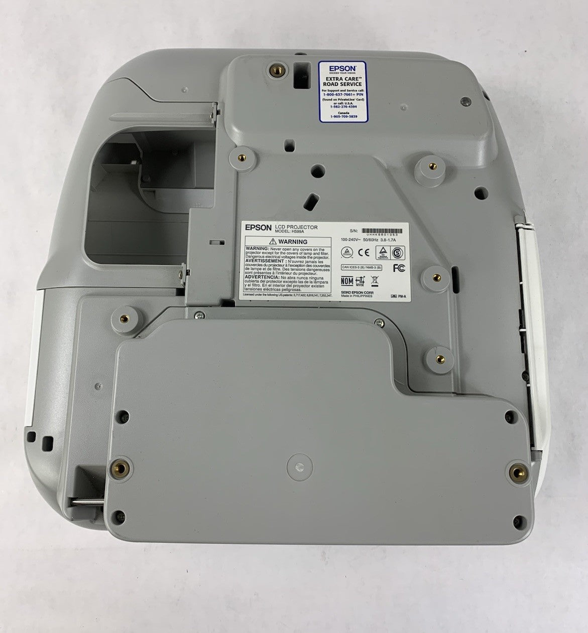 Epson BrightLink 595Wi H599A LCD Lamp Projector 466 Lamp Hours - No Remote6