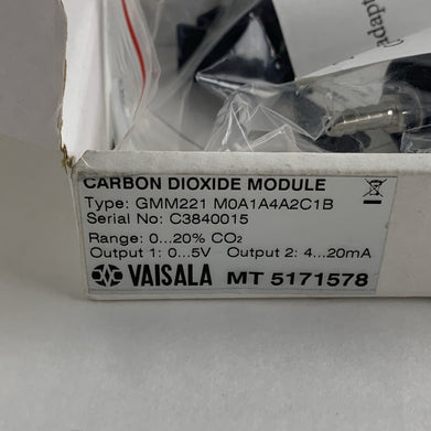 Vaisala Gmm221 M0A1A4A2C1B MT5171578 Carbon Dioxide Module
