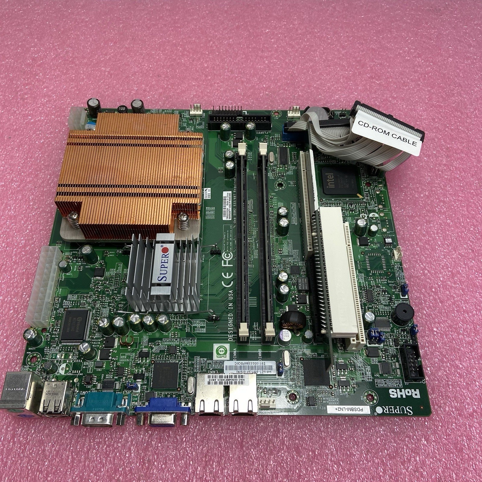 SuperMicro PDSBM-LN2+ Motherboard Intel Pentium Dual E2220 2.4GHZ 2GB RAM4