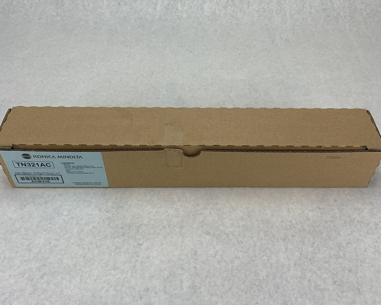 Konica Minolta TN321AC A33K43A Cyan Toner Cartridge - Open Box