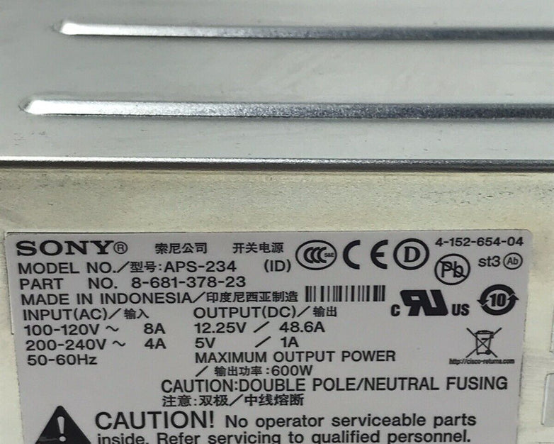 Sony APS-234 Power Supply 8-681-378-23