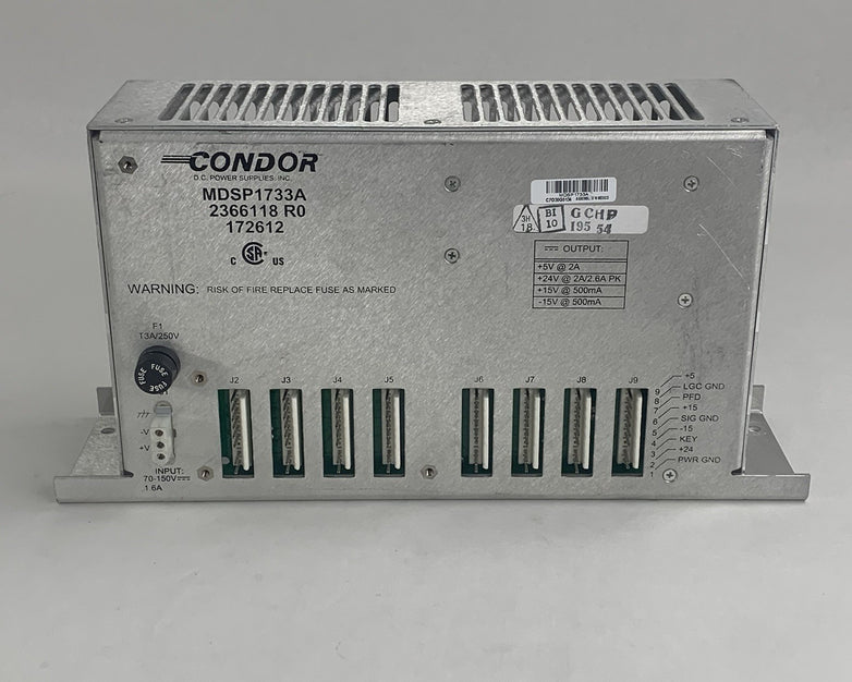 Condor MDSP1733A  DC Power Supply 2366118 GE Untested