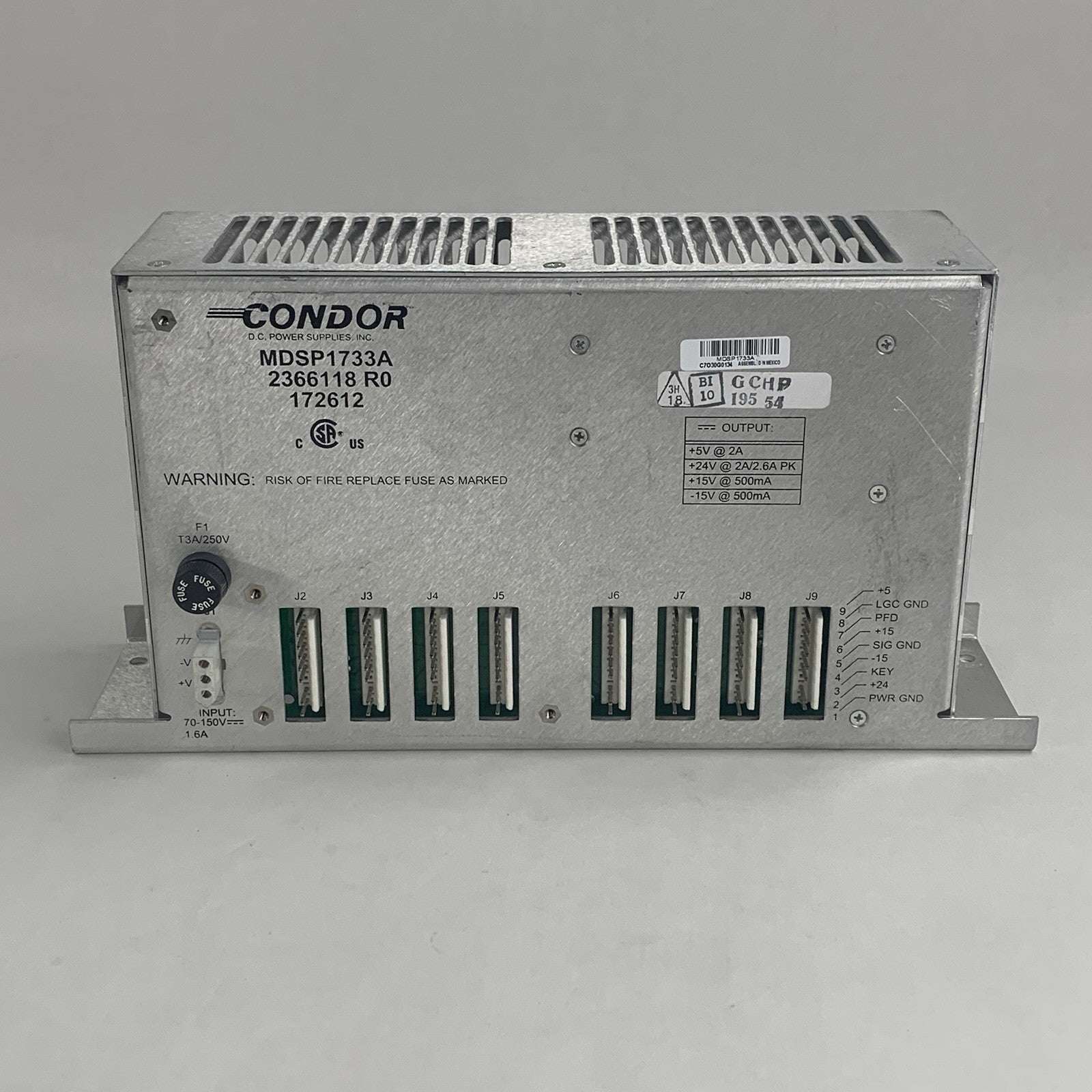 Condor MDSP1733A  DC Power Supply 2366118 GE Untested1