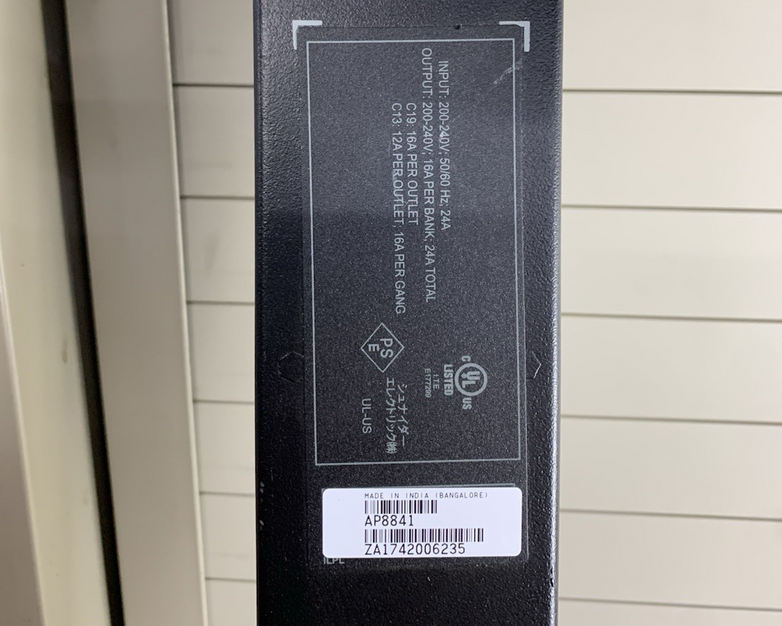 APC AP8841 Metered Rack PDU 6 Foot - Tested, Reset, and Working
