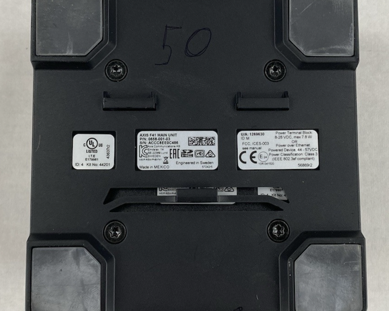 Axis Communications F41 Main Unit 0658-001-01