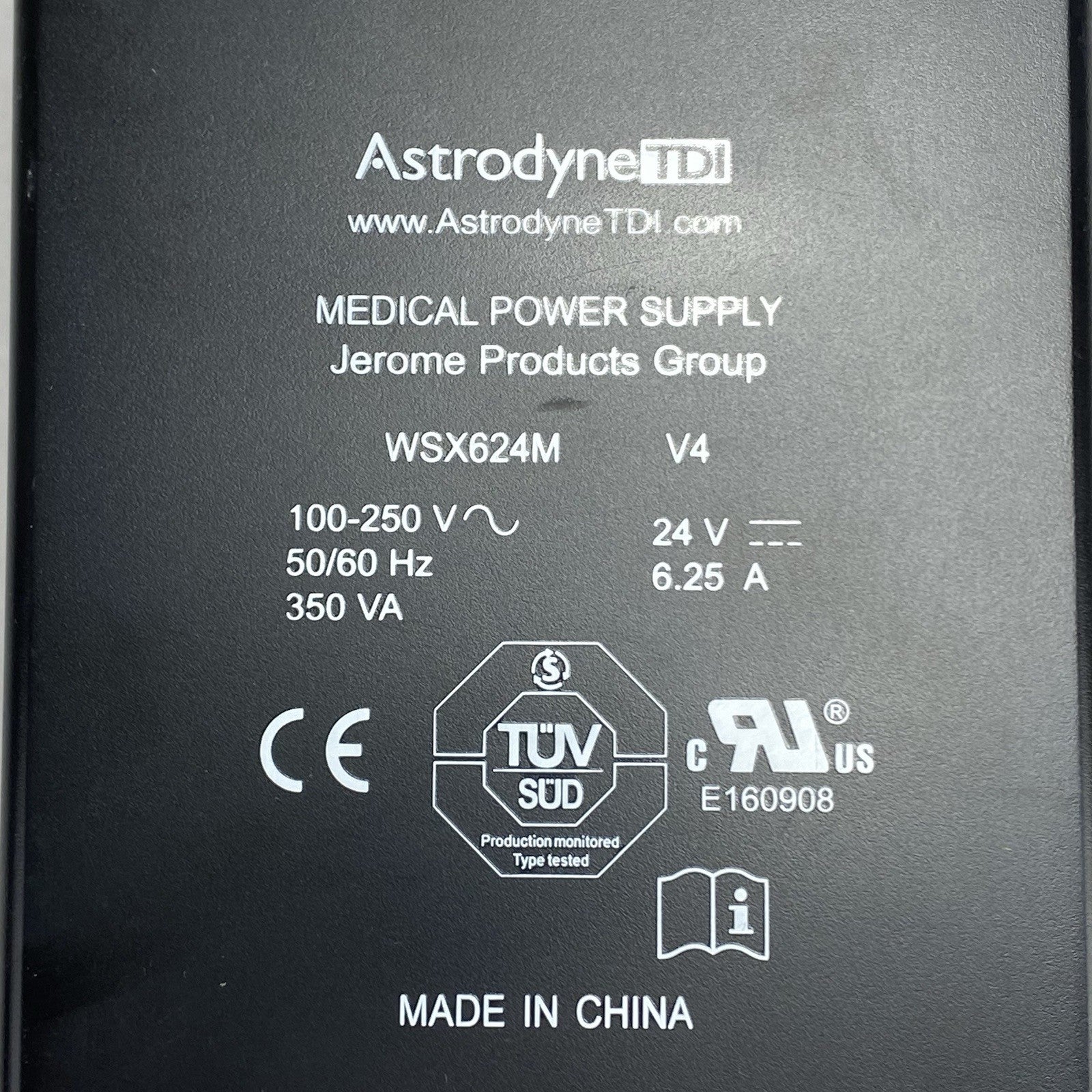 Astrodyne TDI WSX624M 24V 6.25A 150W Medical Power Supply3