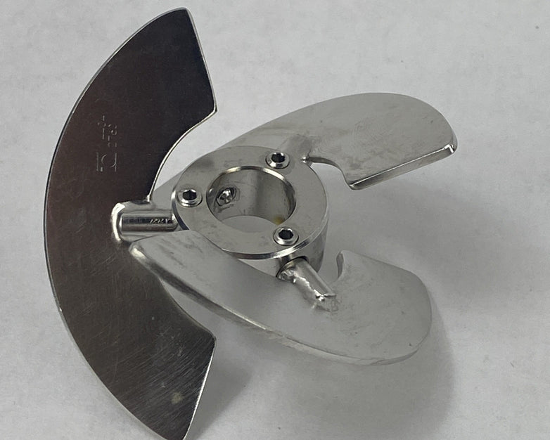 BBI Biotech Bioreactor 3-Blade Segment Impeller Ø 67mm 10mm Shaft