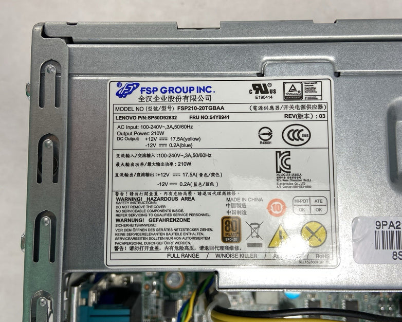 Lenovo ThinkCentre M900 SFF Intel Core i5-6500 3.2GHz 8GB RAM No HDD No OS