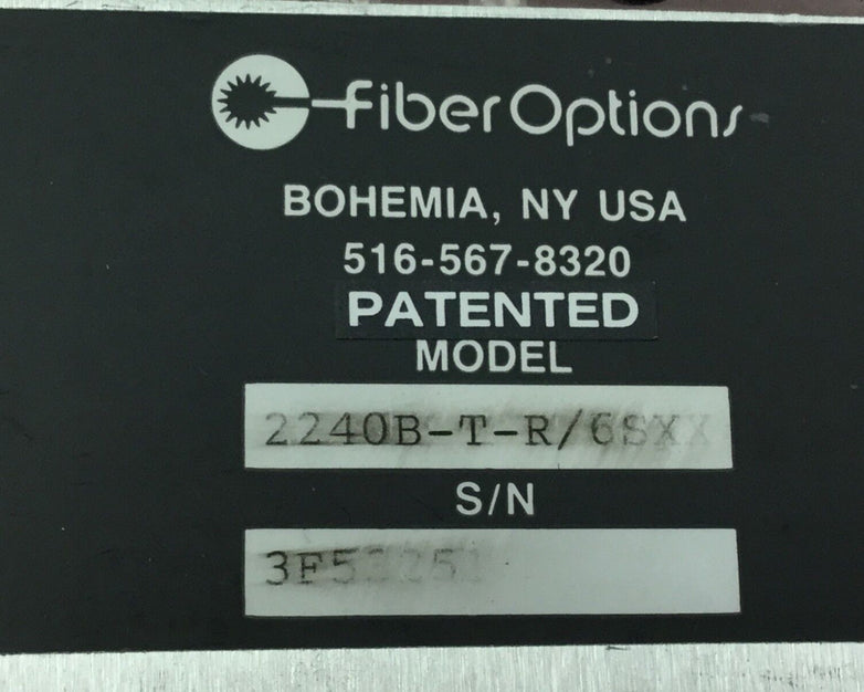 Fiber Options Fiber Optic TX  2240B-T-R/6SXX   Untested