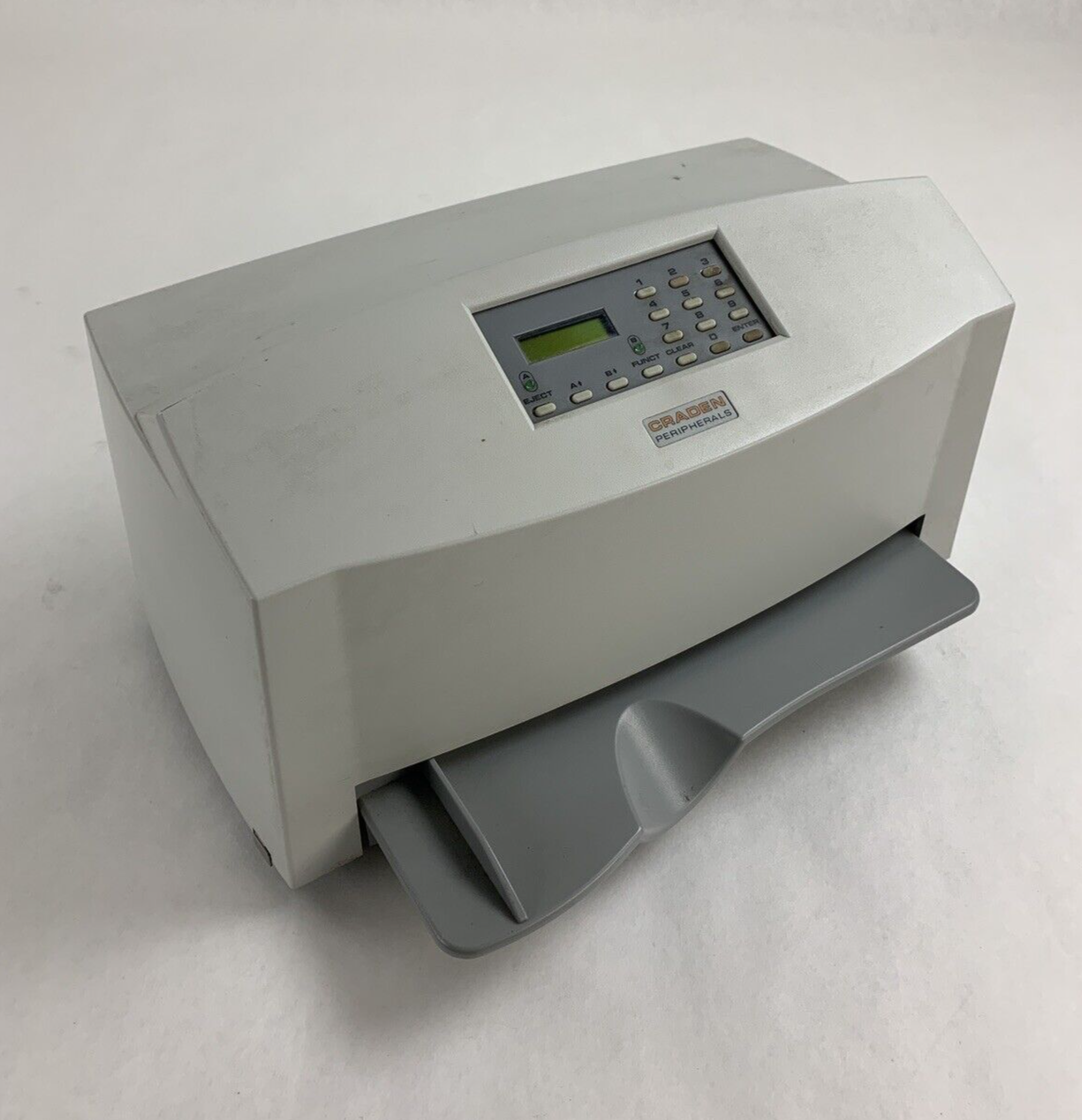 Craden Peripherals DP9 Passbook/Transcation Printer Tested No Ribbon White