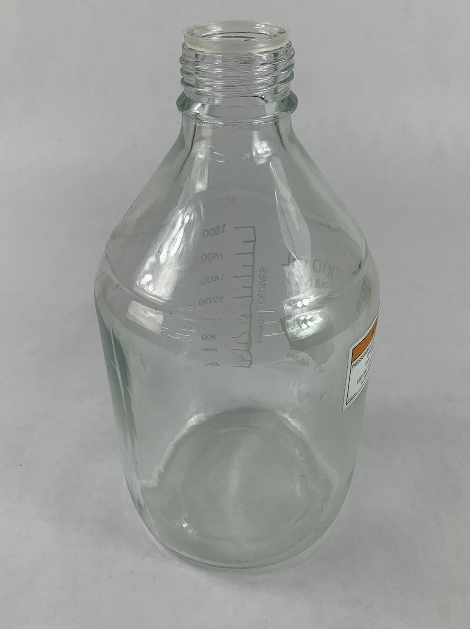 Kimax Kimble 14395-2000 2000 mL Round Wide Mouth Media Storage Bottle - No Lid3