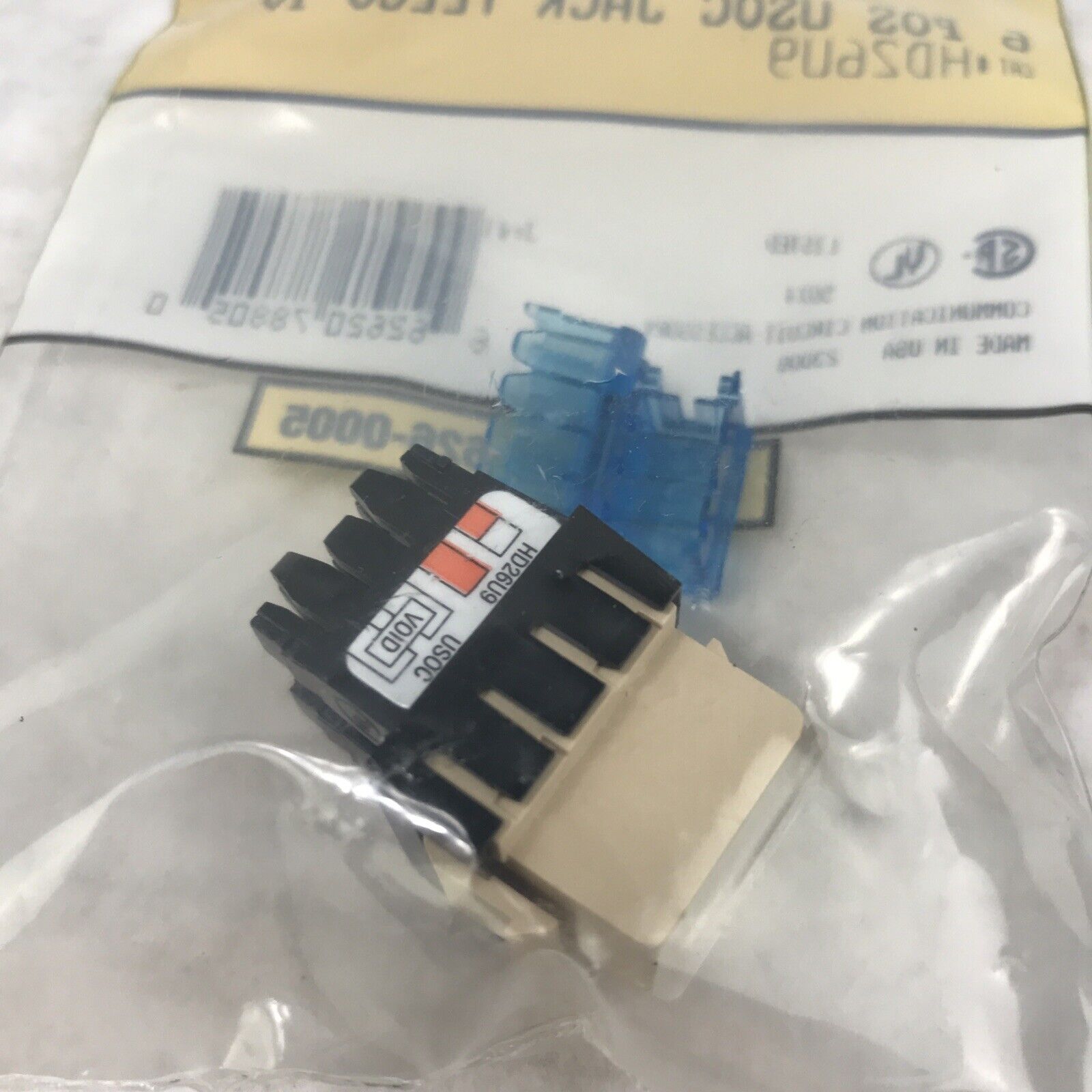 Hubbell Premise Wiring HD26U9 6 Position Wired Jack Coms Circuit Accessory