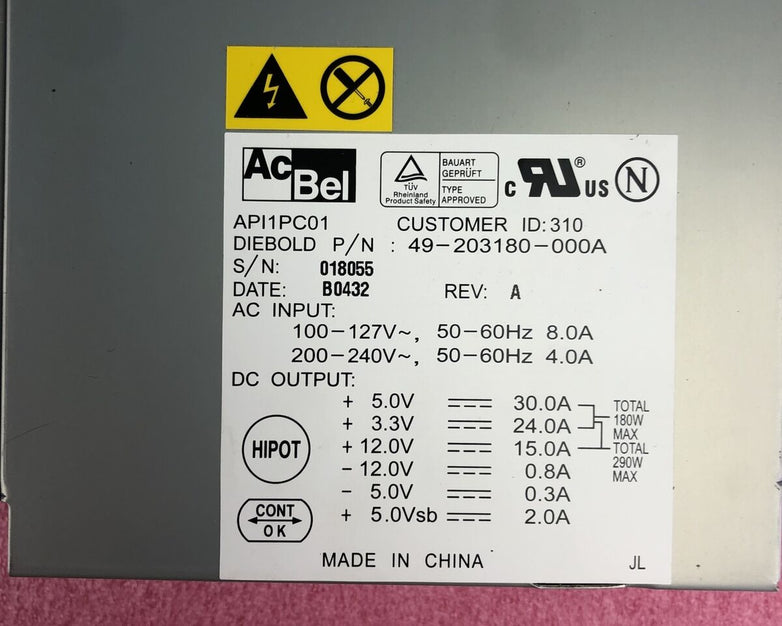 AcBel APIPC01 290W Power Module