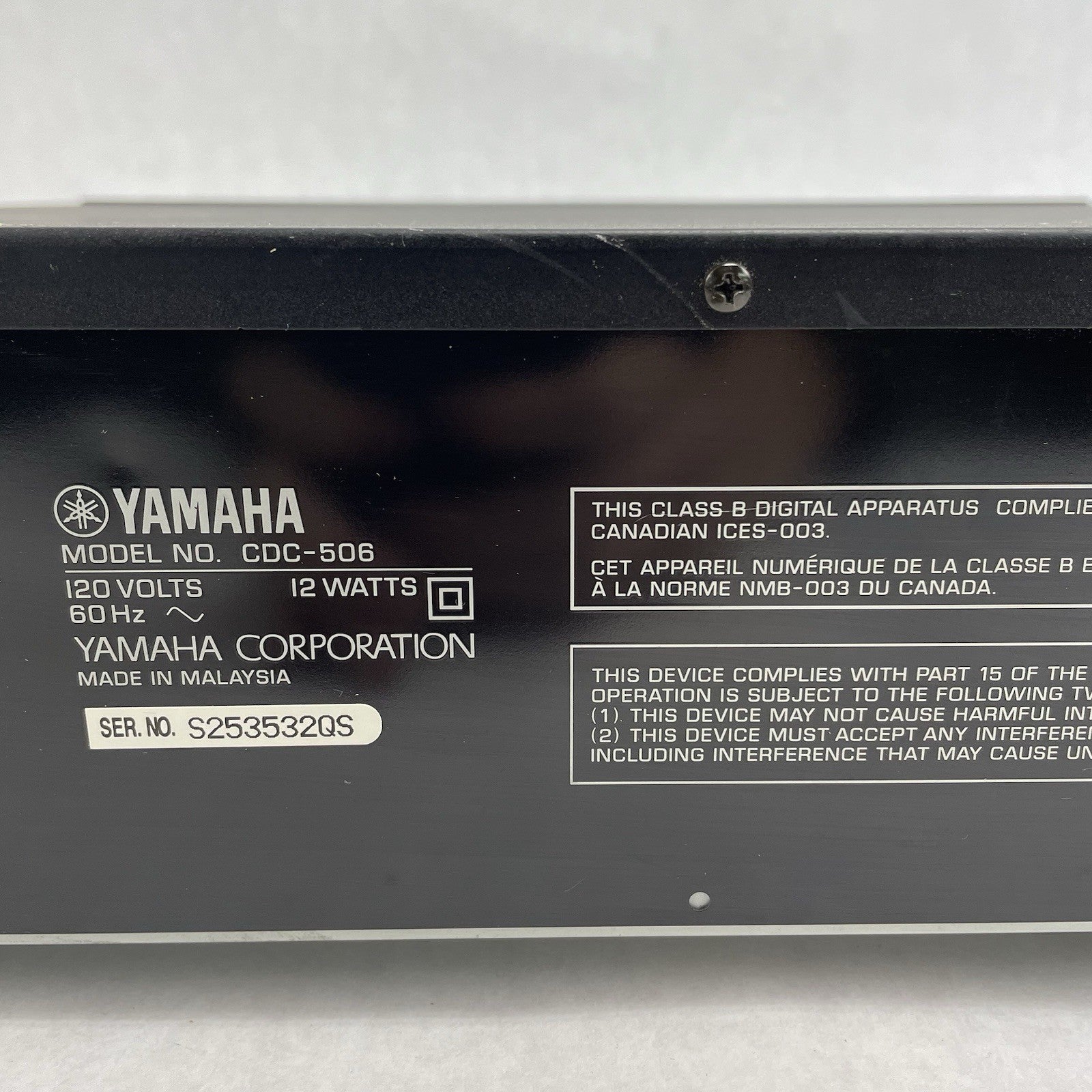 Yamaha CDC-502 CDC-506 Optical Out 5-Disc Changer CD Player Carousel Tested