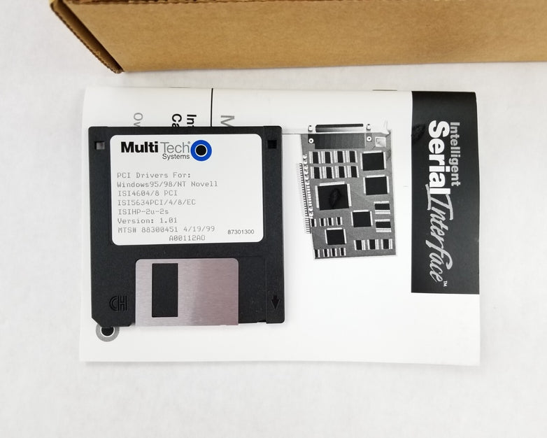 MultiTech ISI4608 PCI 8 Port Serial Card With Cable