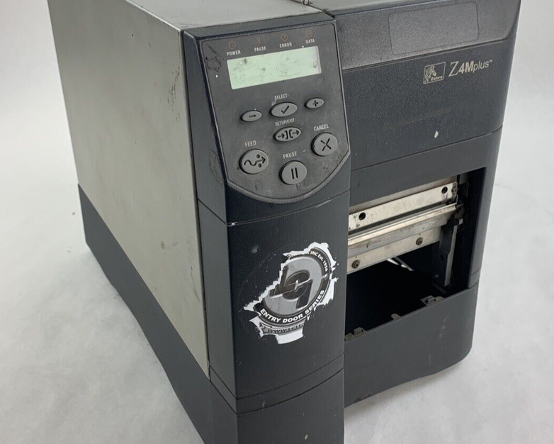 Zebra Z4M Plus DT Direct Thermal Label Printer Self Serial Parallel Tested