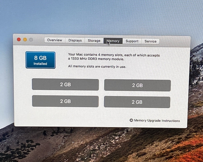 Apple A1311 iMac 2011 21.5" 2.5GHz Core i5 8GB RAM 1TB HDD os10.13.6