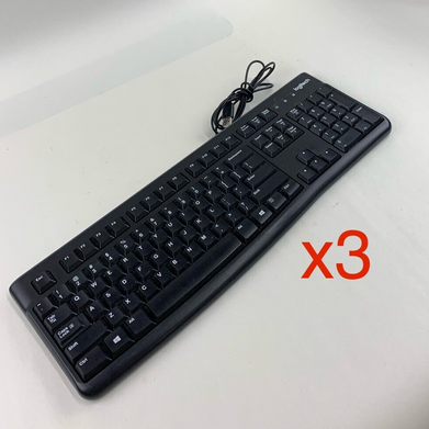 Logitech K120 Keyboard (Lot of 3)