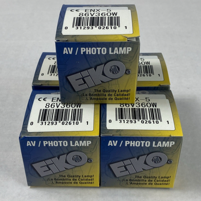 Eiko ENX-5 86V360W AV/Photo Lamp (Lot of 5)