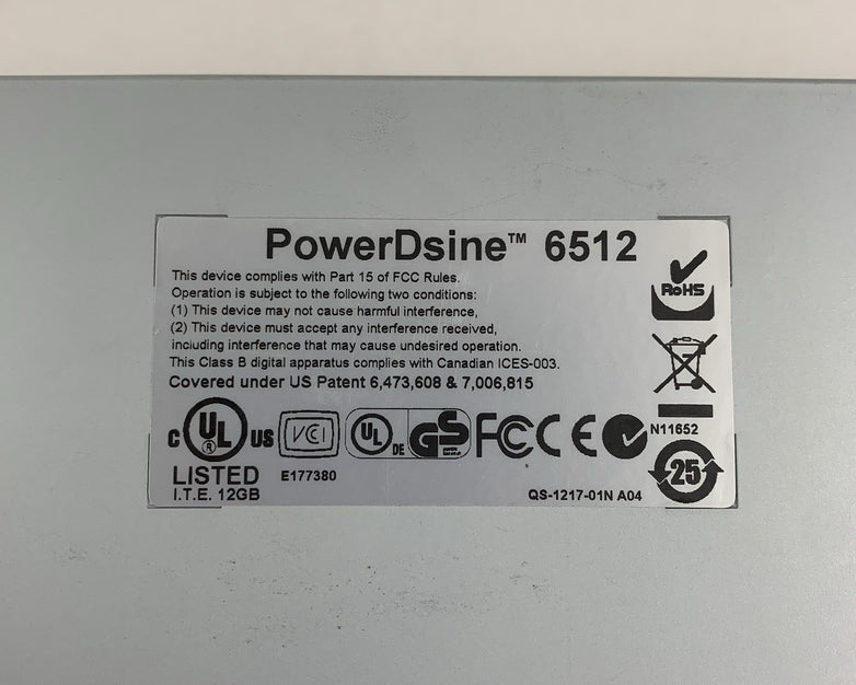 PowerDsine 6512 PD-6512/AC/M/PMS PD-1222G300 12 Port 10/100 Managed Switch