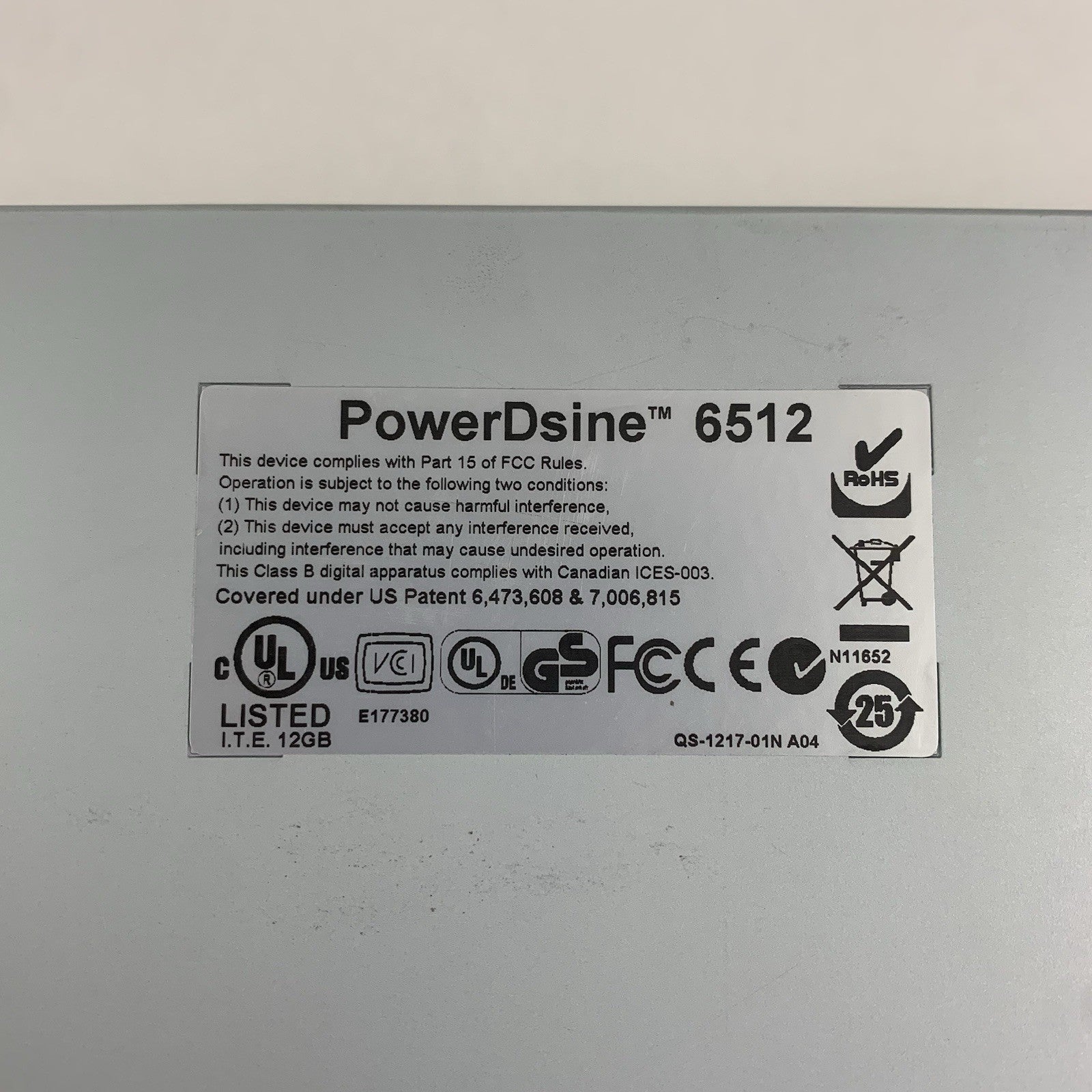 PowerDsine 6512 PD-6512/AC/M/PMS PD-1222G300 12 Port 10/100 Managed Switch10