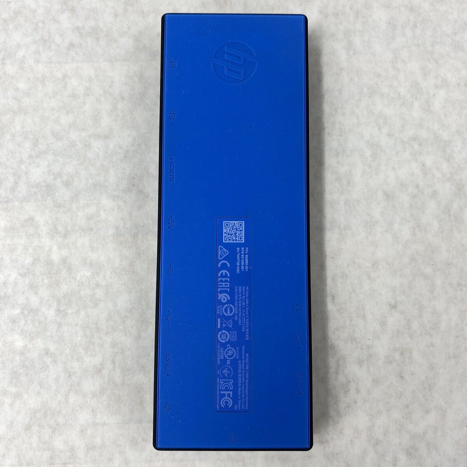 HP 924850-001 Elite USB-C Dock Blue/Black - Tested