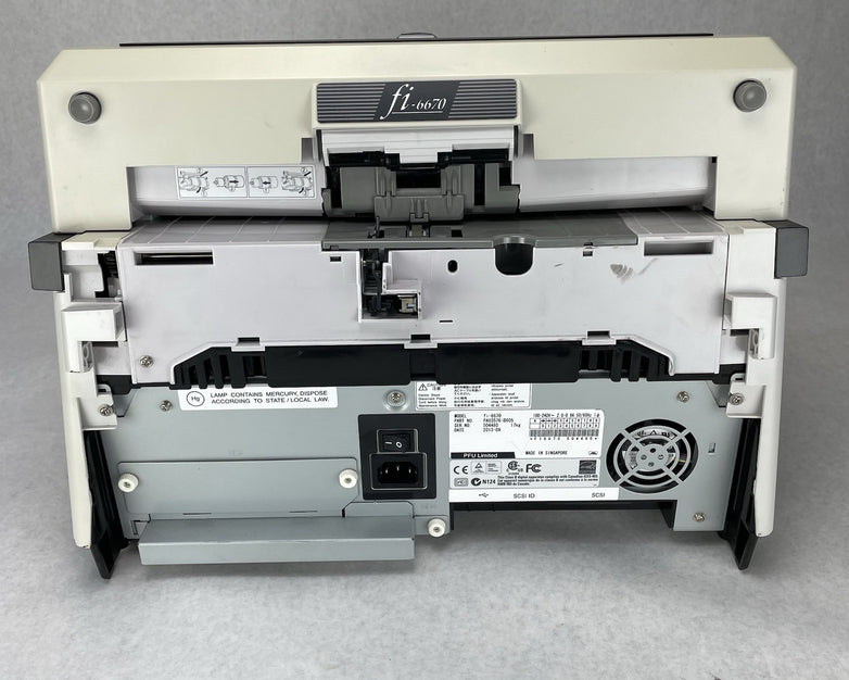 Fujitsu Fi-6670 Color Duplex USB Scanner 519750 Page Count No Trays Tested