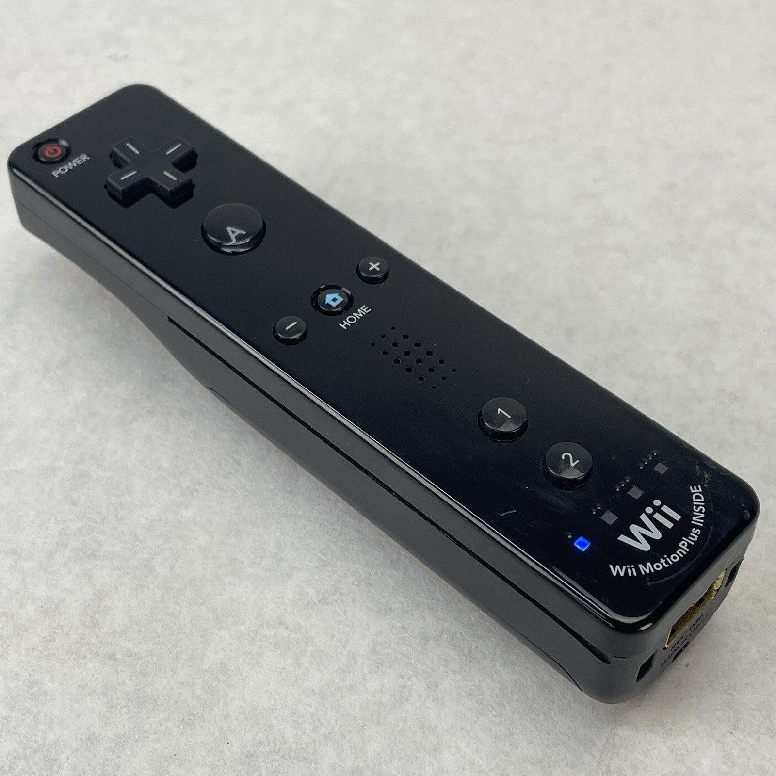 Nintendo Black Motion Plus Wii Controller OEM RVL-0360