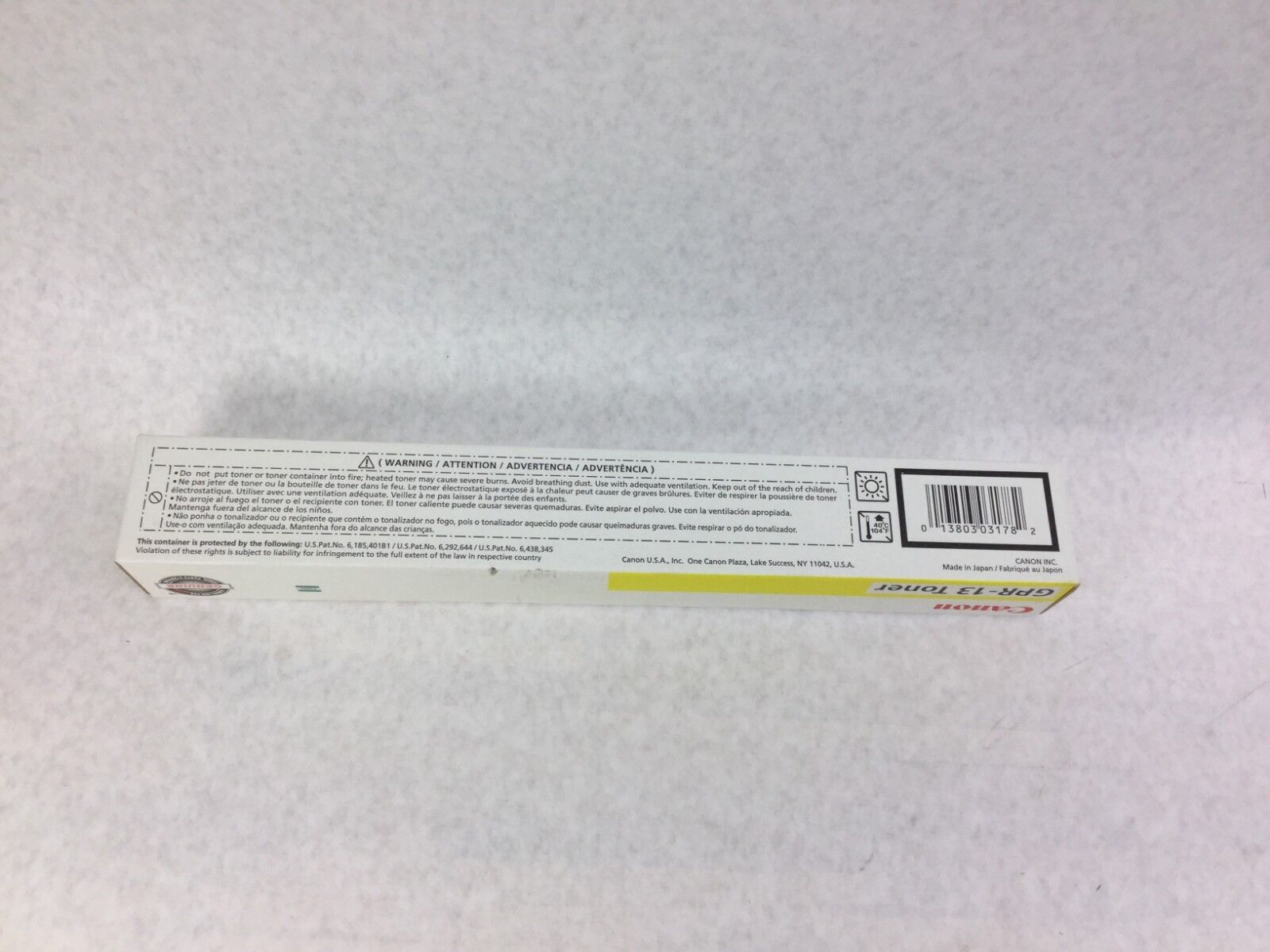 Genuine Canon GPR-13 Yellow Toner NIB