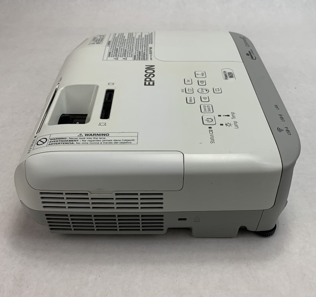 Epson PowerLite W29 H690A LCD Lamp Projector 2079 Lamp Hours - No Remote2