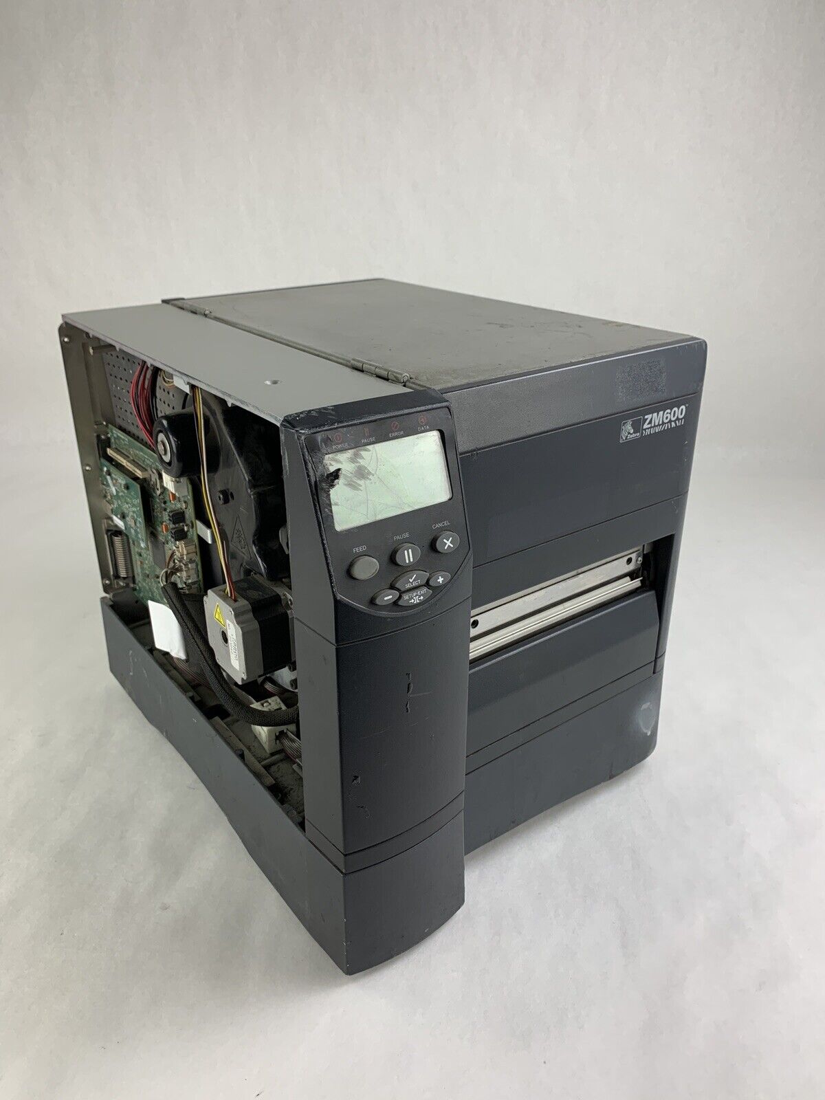 Zebra ZM600 200 dpi Label Printer Thermal Parallel USB Tested Parts and Repair