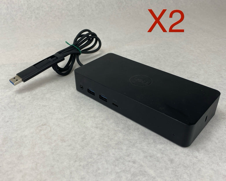 Dell D6000 USB-C and USB Docking Station - No AC Adapter Lot of 2