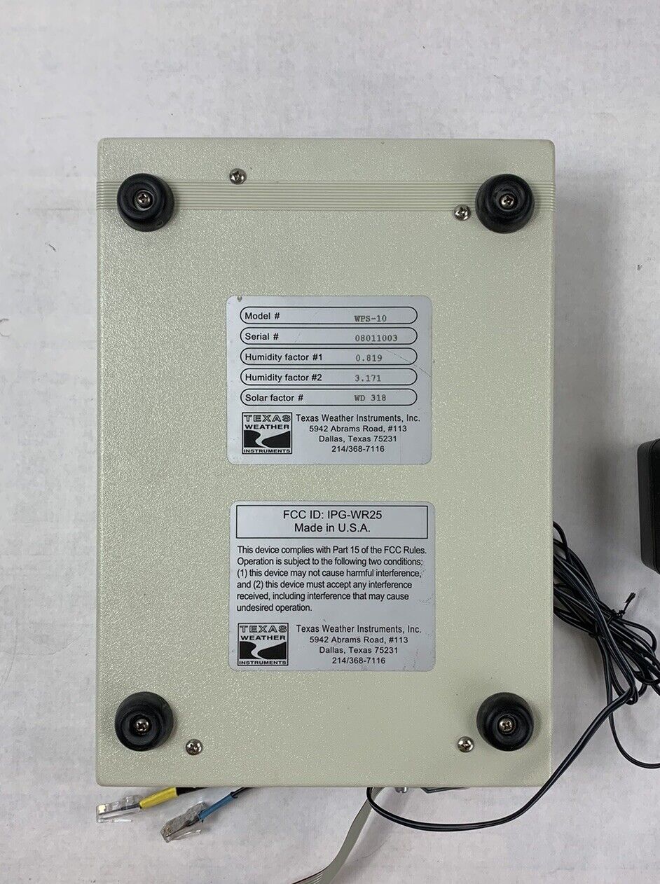 Texas Weather Instruments Weather Processing System WPS-10