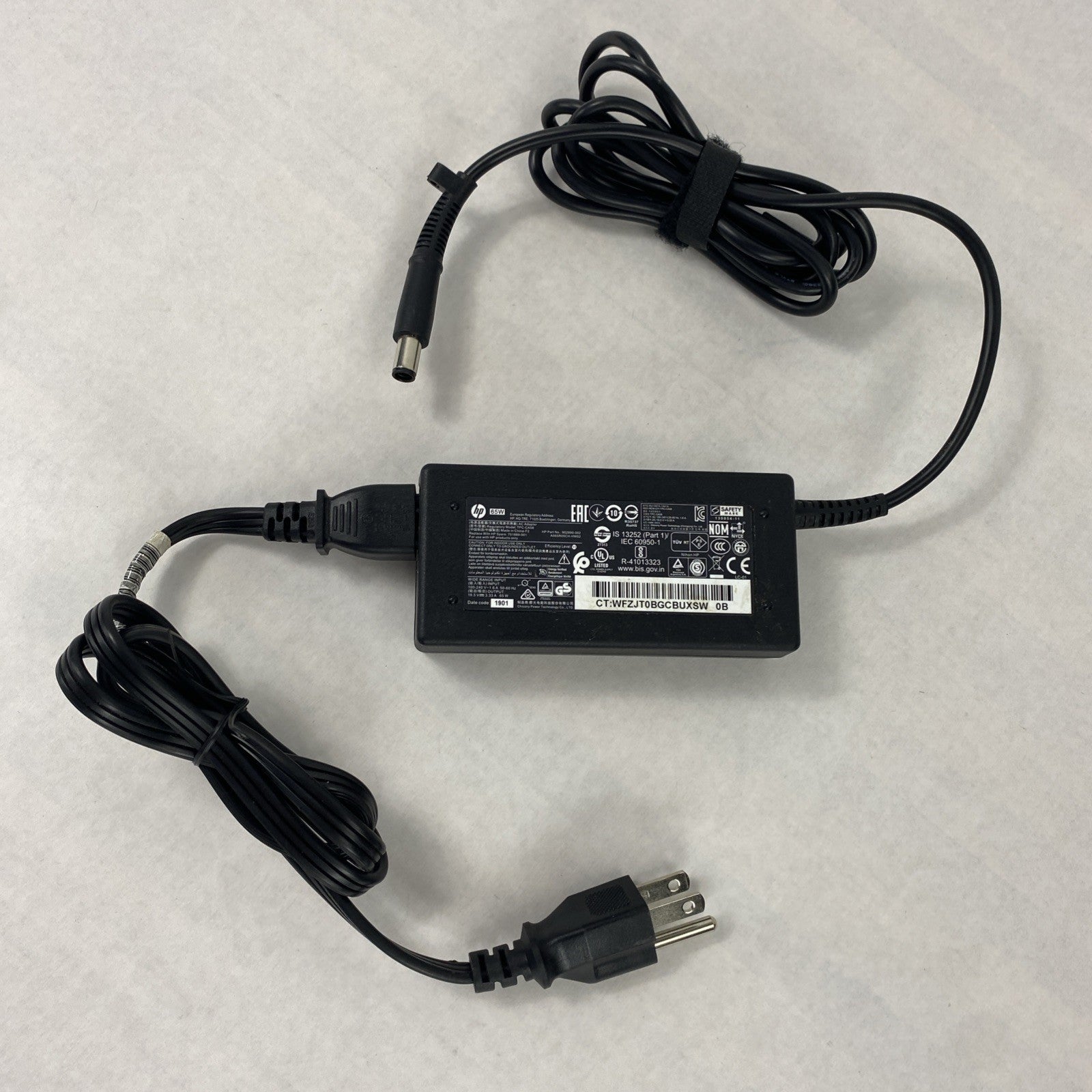 HP TPC-CA58 65W 19.5V 3.33A 7.4mm Barrel Charger AC Adapter (Lot of 10)