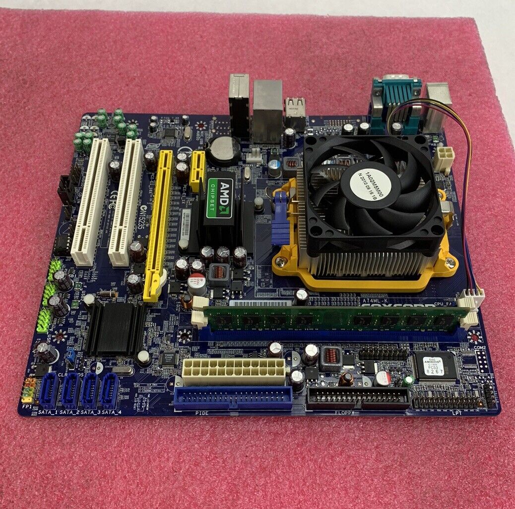 Foxconn A74ML-K Motherboard AMD Sempron 140 2.7GHz 2GB RAM w/Shield