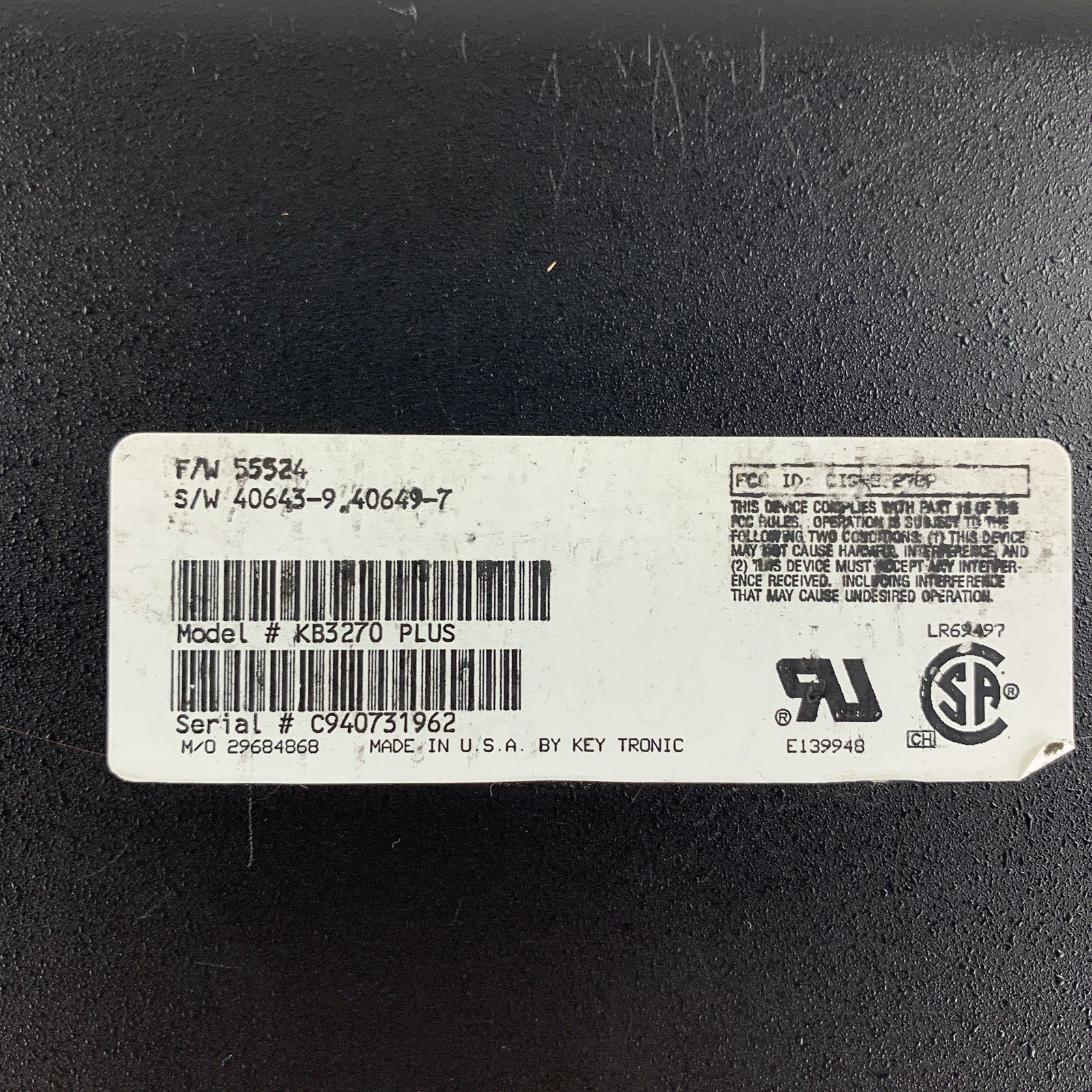 Keytronic KB3270 Plus Micro to Mainframe Keyboard Professional Series Tested